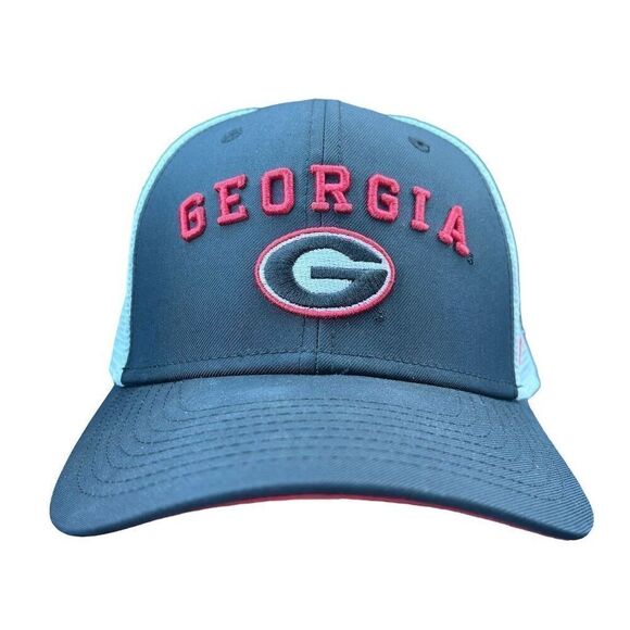 Nike Georgia Bulldogs Trucker Cap Mesh Back Snapback Hat Unisex - Picture 1 of 6